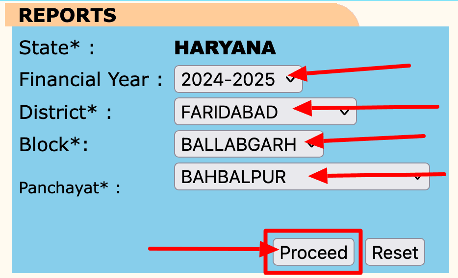 job card list report